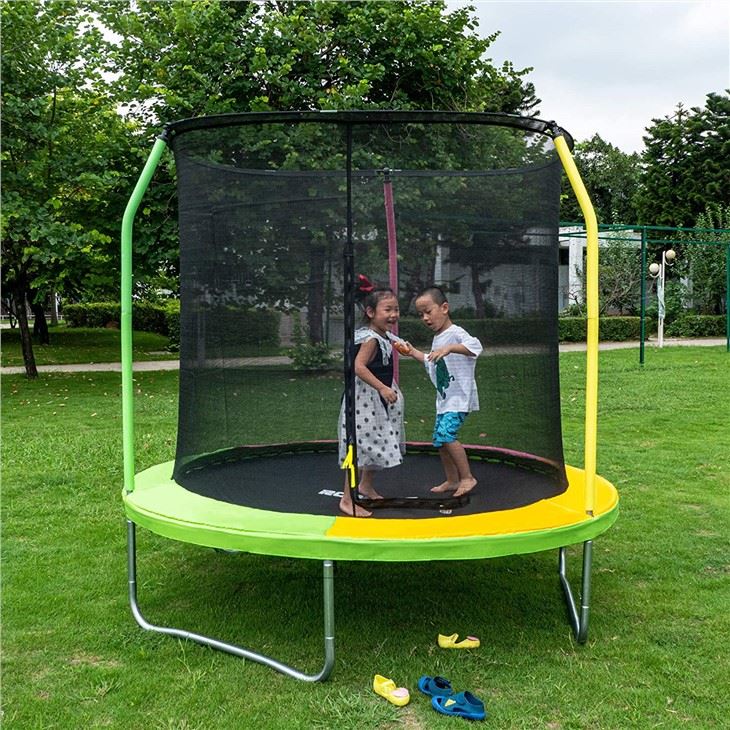 নিরাপত্তা নেট সহ 8FT ট্রামপোলিন